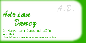 adrian dancz business card